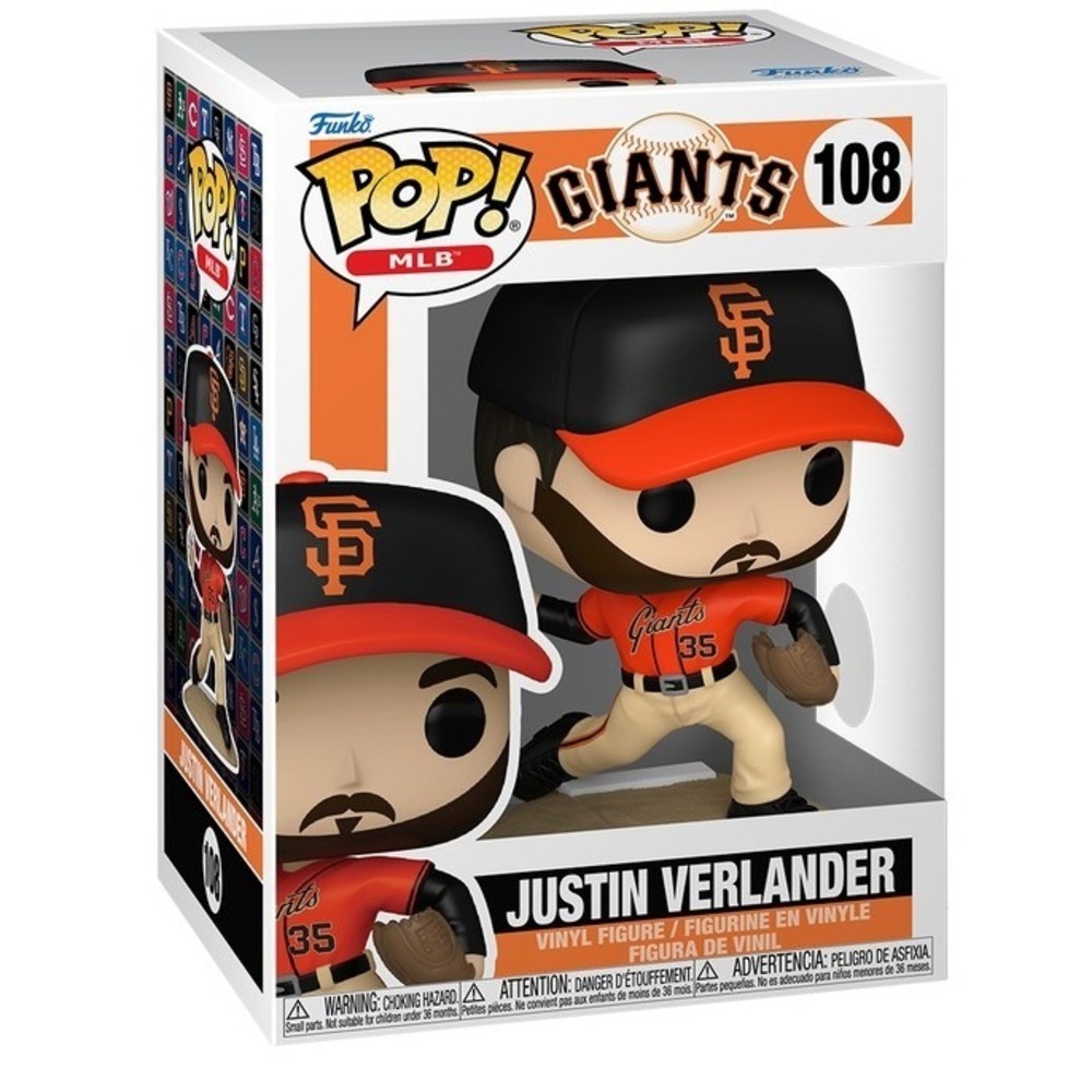 Funko Pop Justin Verlander San Francisco Giants MLB 108 Vinyl Figure Collectible